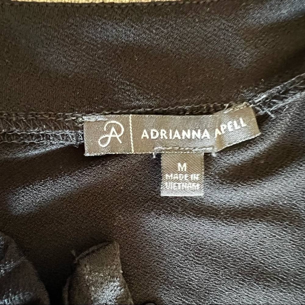 Adrianna Papell black dressy v neck tank top - Picture 5 of 6